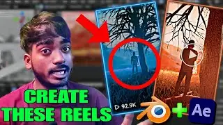 4 hours vfx Viral Instagram Reels Tutorial Using Blender and After Effects 