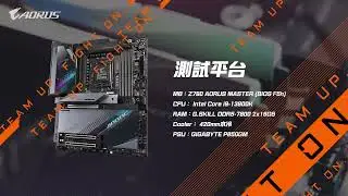 強勁超頻效能｜Z790 AORUS MASTER XMP DDR5 7800記憶體 feat 滄者極限