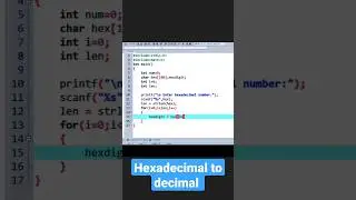 C Program to convert hexadecimal number to decimal number [code][tutorial]