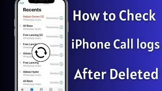 How to Check Deleted Call History in iPhone