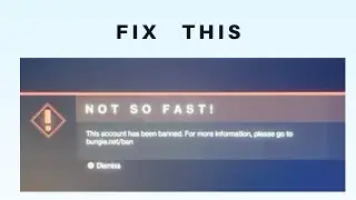 How to Fix This account has been banned in Destiny 2