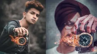 Photoshop Creative Editing | Fire Dslr Effect