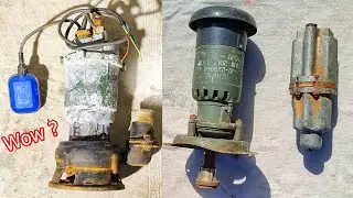 This man is a genius! How to disassemble the engine pump, armature, and remove copper!