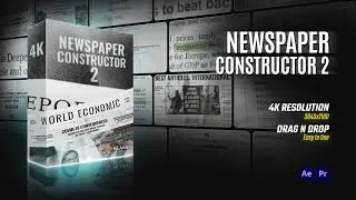 Newspaper Constructor 2 | After Effects | Premiere Pro