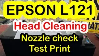 EPSON L121 Head Cleaning | Power Ink Flushing