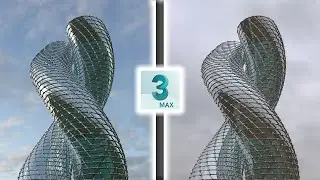 Make Twin Tower Using Twist And Lattice Modifiers In 3ds Max In 1 Minute | #Shorts