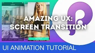 Amazing UX: Screen Transition • UI/UX Animations with Principle & Sketch (Tutorial)