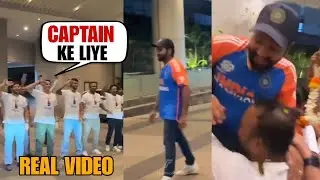 Rohit Sharma got emotional after grand welcome by Childhood friend by saluting him outside house