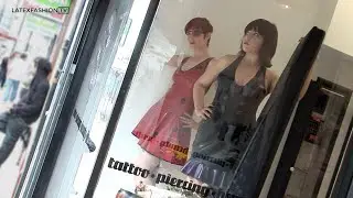 Living Mannequin Window Display | LatexFashionTV