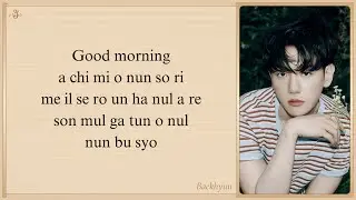 BAEKHYUN 'Good Morning' Easy Lyrics