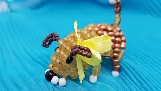Beaded dog/How makes dog/Собака из бисера/Как сделать собаку/Фигурки из бисера