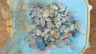 Use Real Rocks to Help Create Water Effect in Nature EMBROIDERY