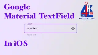 How to use Google Material Design Component to build Outlined text field in iOS Step by Step (2020)