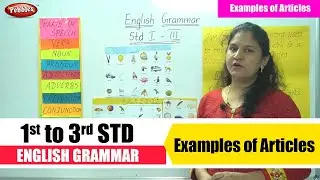 1st to 3rd STD English Grammar | Examples of Articles-2 | Grammar for Beginners