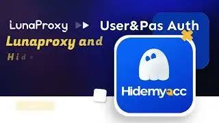 Get the proxy IP using the account and password mode - proxy integration with hidemyacc