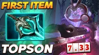 Topson Sniper New First Item - 7.33 PATCH - Dota 2 Pro Gameplay [Watch & Learn]