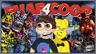 Аниматроники - МАКСИМАЛЬНО Активны! Мы - Угараем! ✅ НОЧЬ 4 В FNAF COOP 4