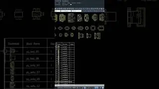 Block in table Auto CAD 
