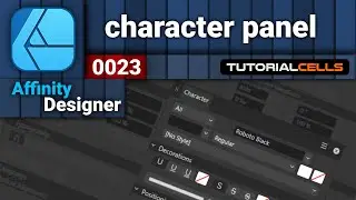 0023. character settings ( panel ) in Affinity designer