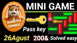 Mini Game Today 26th August Puzzle Trick Hamstar Kombat | How To Solve Mini Game Puzzle in Hamstar