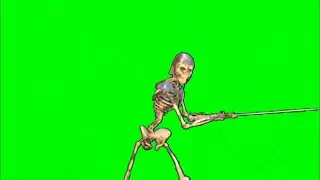 Green Screen Skeleton Warrior video effects