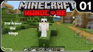 Minecraft Hardcore |  ep1 | iron armour and village found MALAYALAM #minecrafthardcormode