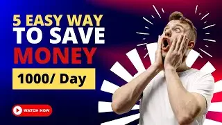 5 Easy Way To Save Money 🤑😱  #moneysavingtips #howtosavemoney