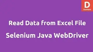 Read data from Excel file Selenium Java