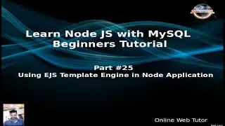 Learn Node JS with MySQL APIs Development Beginners Tutorial | Using EJS Template Engine in Node