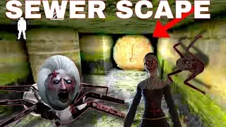 GRANNY 1 FULL GAMEPLAY SEWER SCAPE  GRANNY 1 SEWER SCAPE #THESNiPER