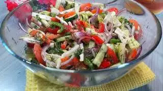 Готовлю такой салат через день. Быстро, вкусно и полезно