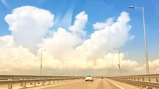 На машине по Крымскому мосту