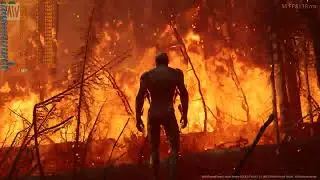 Unreal Engine 5.2 burned forest demo preview 4K Ultra RTX 4090