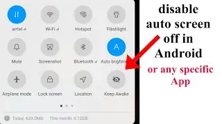 how to disable auto screen off android