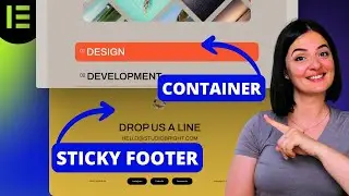 STICKY FOOTER REAVEAL ON SCROLL - Elementor Wordpress Tutorial Flex Container