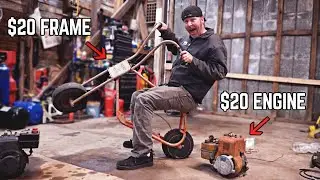Rat Rod Mini Bike Budget Build! | Vintage Briggs meets Chopper!