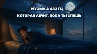 🔷 ЛЕЧЕБНАЯ музыка на всю ночь • 432 Hz + АЛЬФА-волны для СНА и ПОКОЯ