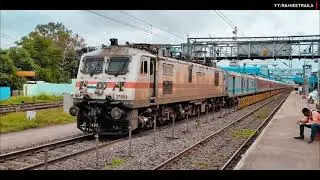 Fastest Acceleration: WAP-7 Push Pull Technology Rajdhani Express Departure.