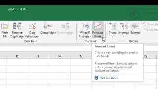How to Use the Forecast Sheet