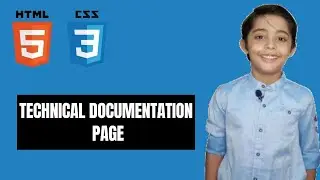 HOW TO BUILD A TECHNICAL DOCUMENTATION PAGE IN HTML& CSS FOR BEGINNERS 2022 | PROGRAMMINGWITHRAYYAN