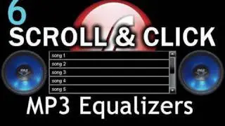 6. Graphic Equalizer - Flash Scroll List MP3 Visuals Amplitude AS3 XML Tutorial