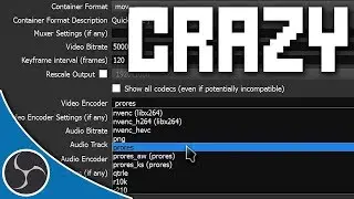 OBS Studio 120 - CRAZY RECORDING POSSIBILITIES - How to record ProRes w/ OBS - Custom Output FFMPEG