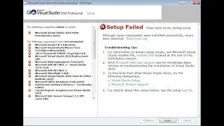 How to fix Visual Studio 2010 Installetion Error