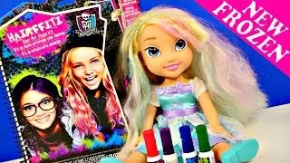 Frozen Hairffiti Monster High Color Hair Art Studio Elsa Styling Doll by Disney Cars Toy Club