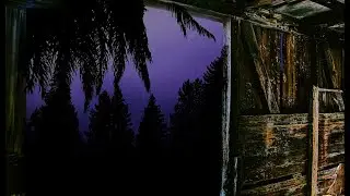 ⚡ Relaxing Distant Thunderstorm & Rain Sounds on a Old Cabin in the Forest for Sleep and Relaxation