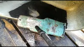 Купершлак и Karcher.  Есть результат.  Пескоструй