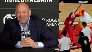 Dana White reacts to Conor McGregor sending NBA Mascot to the ER