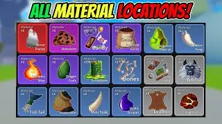 How to Get All Materials in Blox Fruits Update 17 part 3 (all locations)