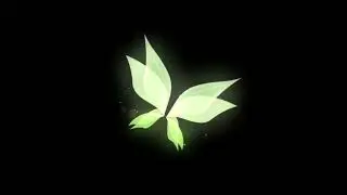 Neon green butterfly black screen effect, No copyright - free video, NP Creative