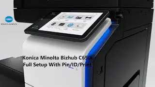 How to Set Up any Type of Konica Minolta Bizhub Printer with a PIN/ID Verification on Windows!